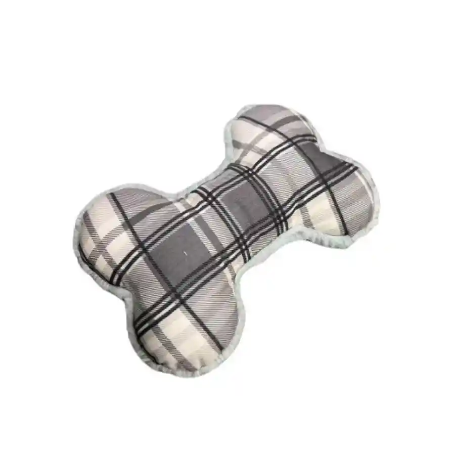 Hueso De Peluche Gris Para Perros