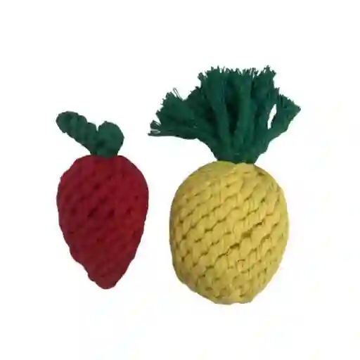 Set De Frutas De Cuerda Para Perros