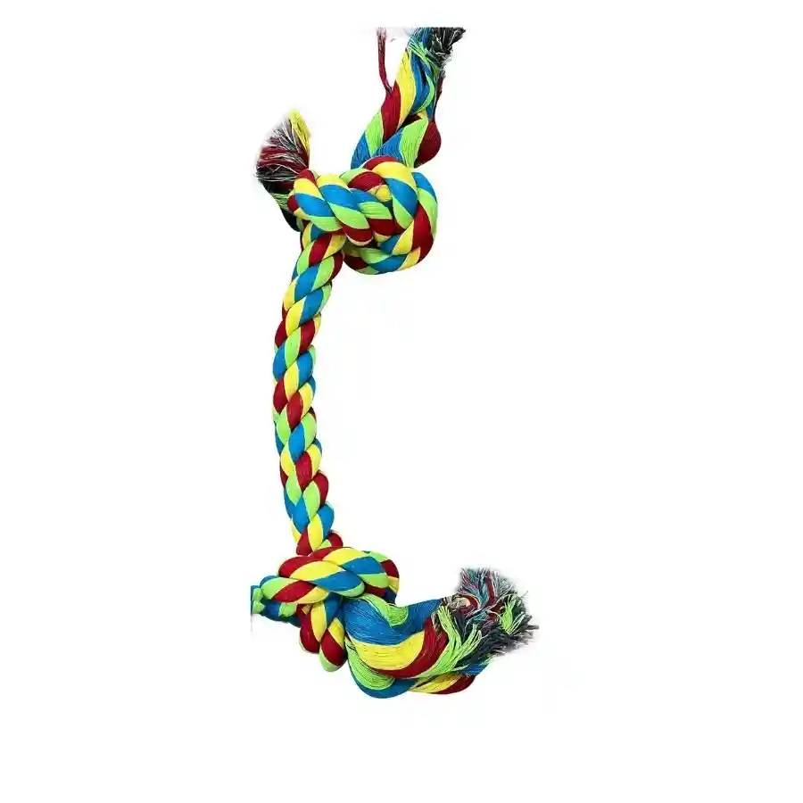 Rope Bone Multicolor Cuerda Para Perros Talla M