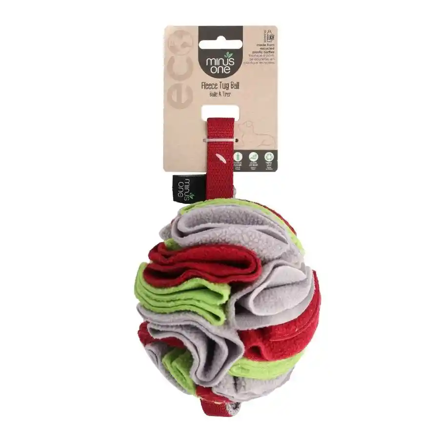 Minus One Fleece Tug Ball Pelota De Tela Para Perros Y Gatos