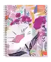 Cuaderno Universitario 100 Hojas 7mm Floral