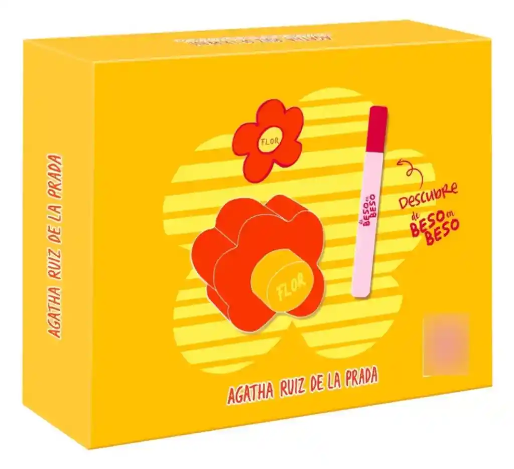 Set Perfume Agatha Ruiz De La Prada Flor Edt 100ml + 10ml Atomizador De Bolso