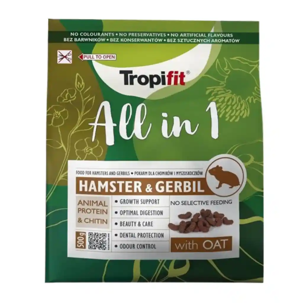 Tropifit All In 1, Alimento Para Hámster Y Jerbos (500g)
