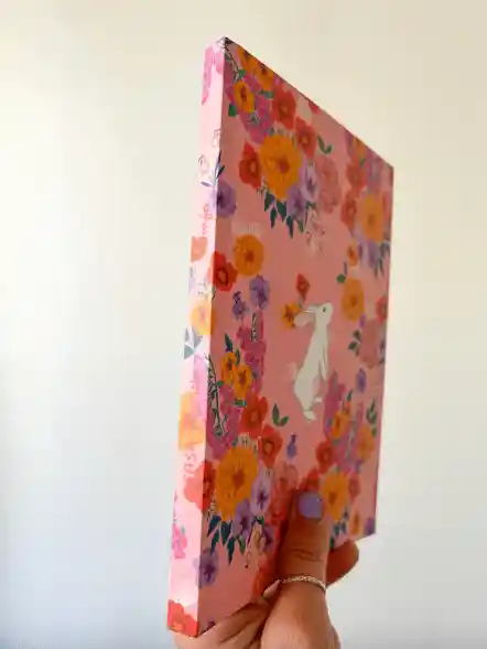 Libreta Jardín Flores Conejo