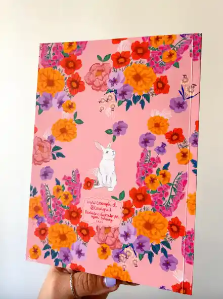 Libreta Jardín Flores Conejo