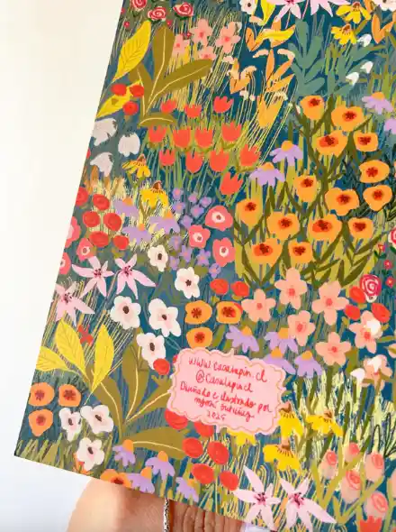 Libreta Jardín Azul