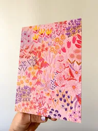 Libreta Jardín Rosa