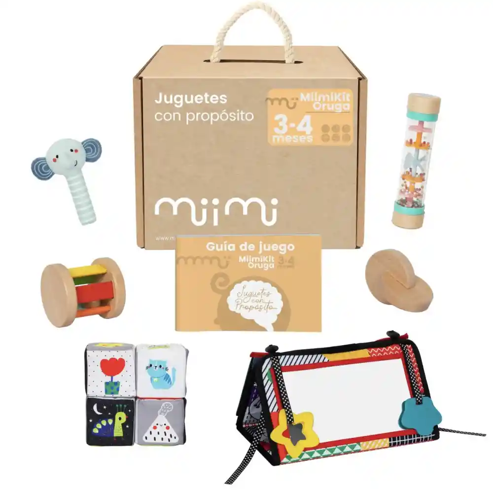 Kit De Juguetes Miimikit Oruga 3 A 4 Meses