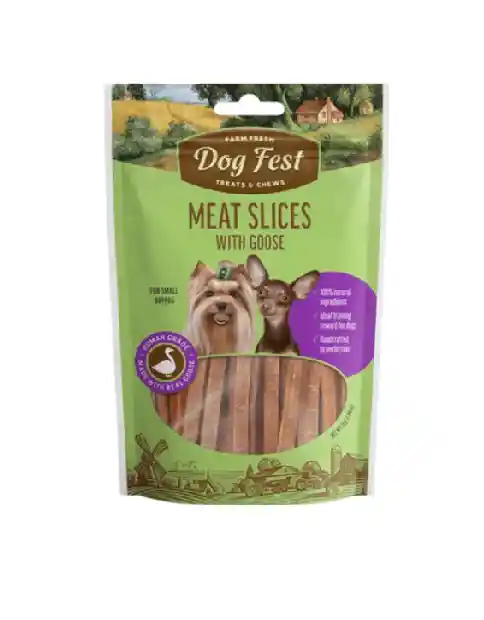 Dog Fest Láminas De Carne De Pato Y Ganso 55 G