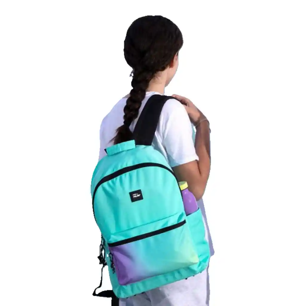 Mochila Escolar Clásica (22l) Sunset, Turquesa