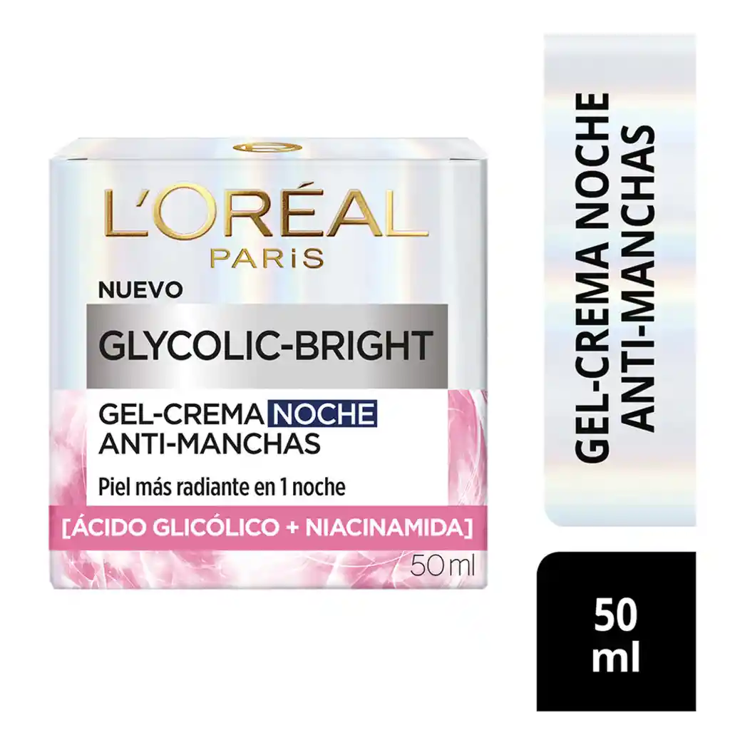 Crema De Noche Loreal Glycolic Bright 50 Ml