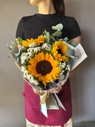 Ramo De 3 Girasoles
