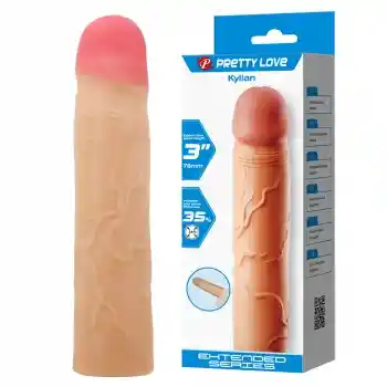 Funda Extensora Y Engrosadora De Pene Kylian 19,5 Cms