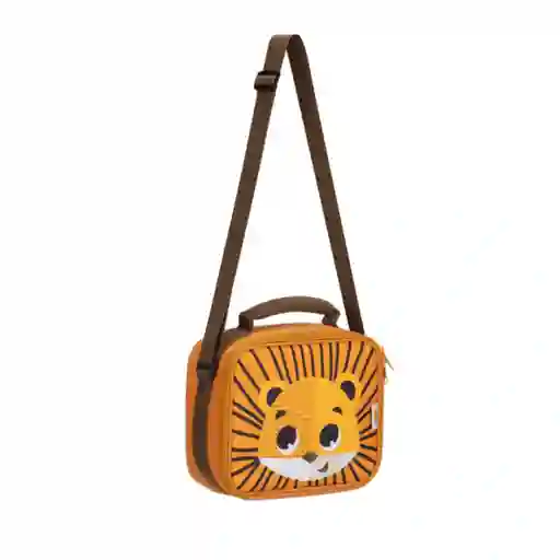 Lonchera Escolar Tiny Tigre: Amplia, Resistente Y Fácil De Limpiar