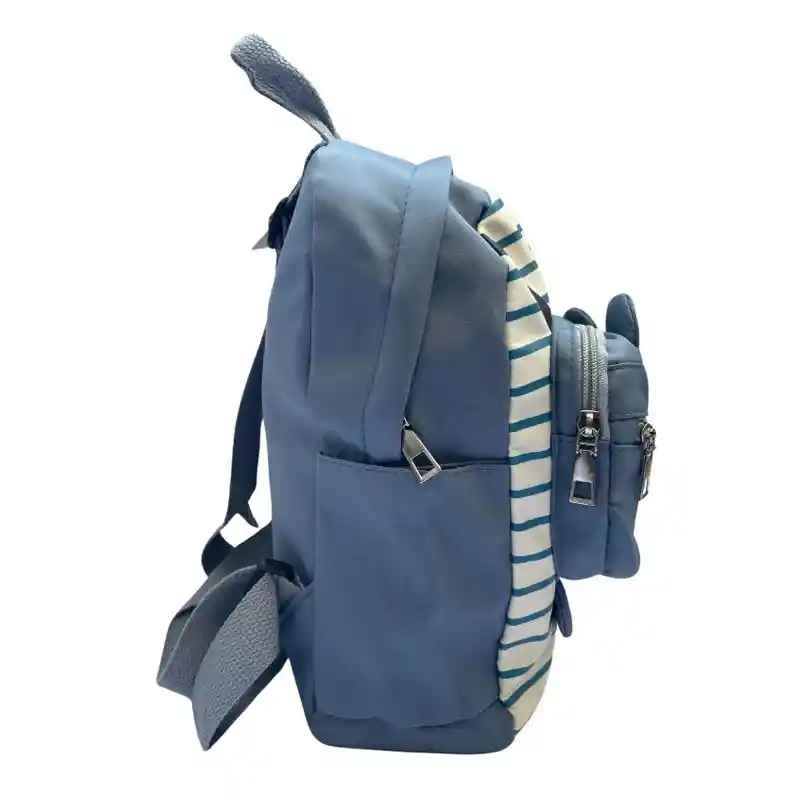 Mochila Escolar Para Niños Bolso Infantil Osito (celeste)
