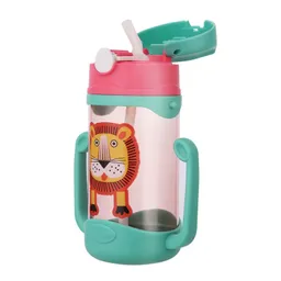 Botella Con Bombilla Para Agua Antiderrame Con Correa Niños (turquesa)