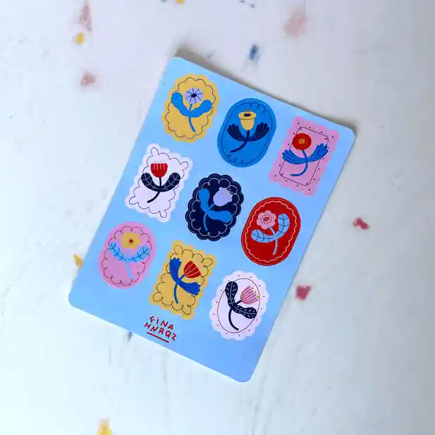 Set Stickers Flores
