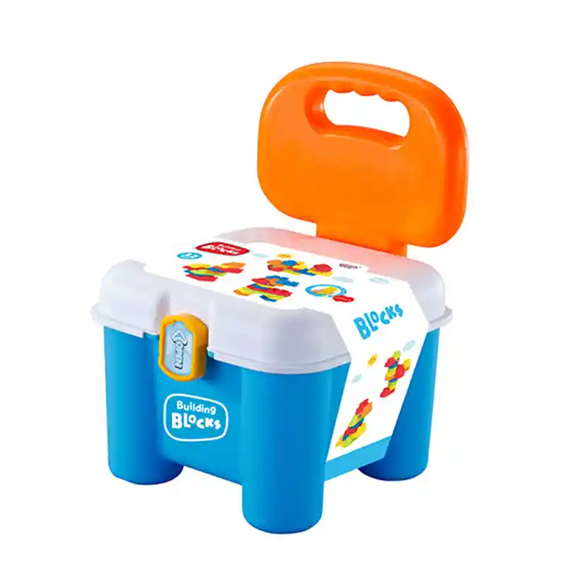 Silla Guarda Bloques Juguete Didactico Para Niños 32 Piezas