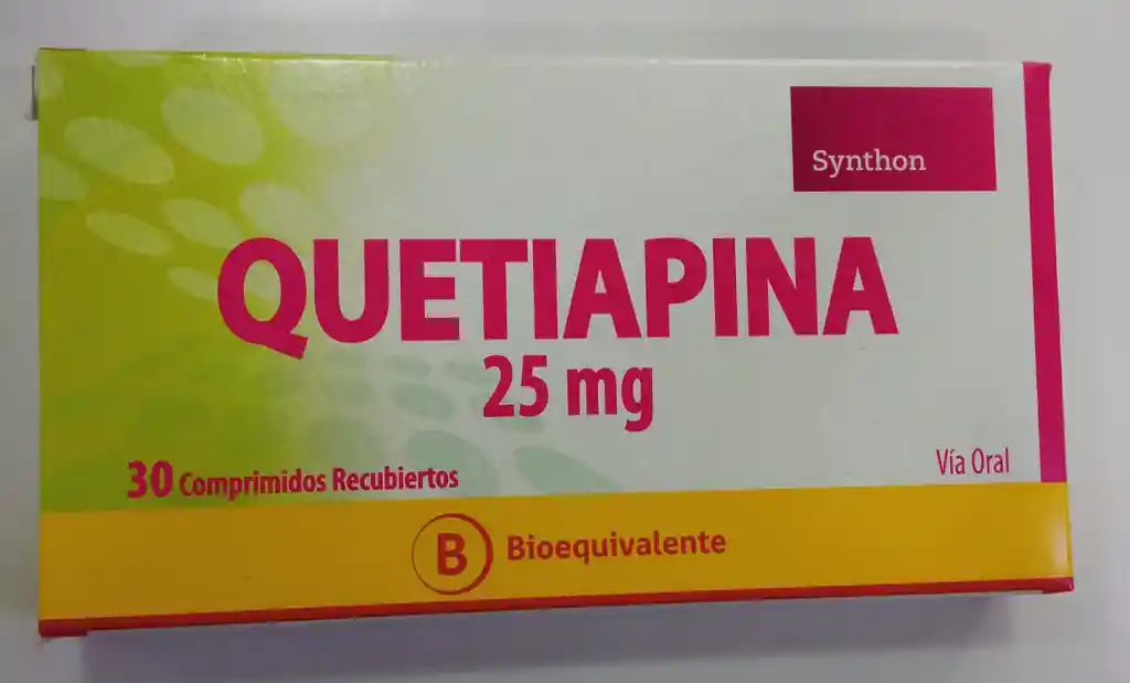 Quetiapina 25 Mg 30 Comprimidos Recubiertos