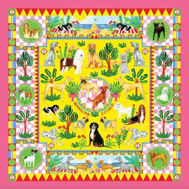 Pañuelo Perros 70x70 Cms