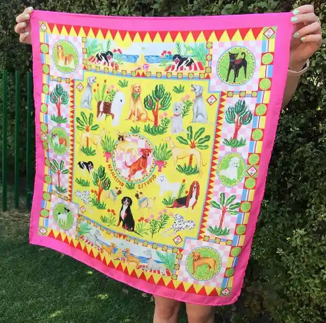 Pañuelo Perros 70x70 Cms