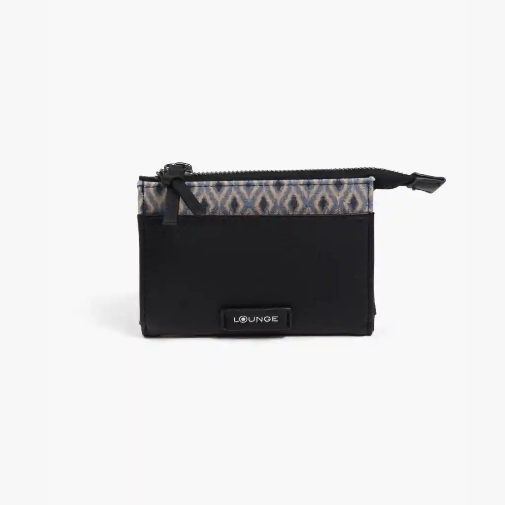 Billetera Mujer Canvas Negro