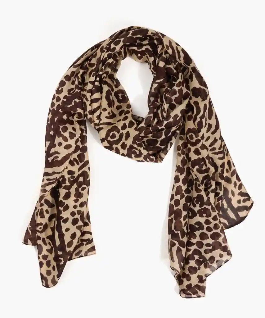 Estola Mujer Manchas Beige