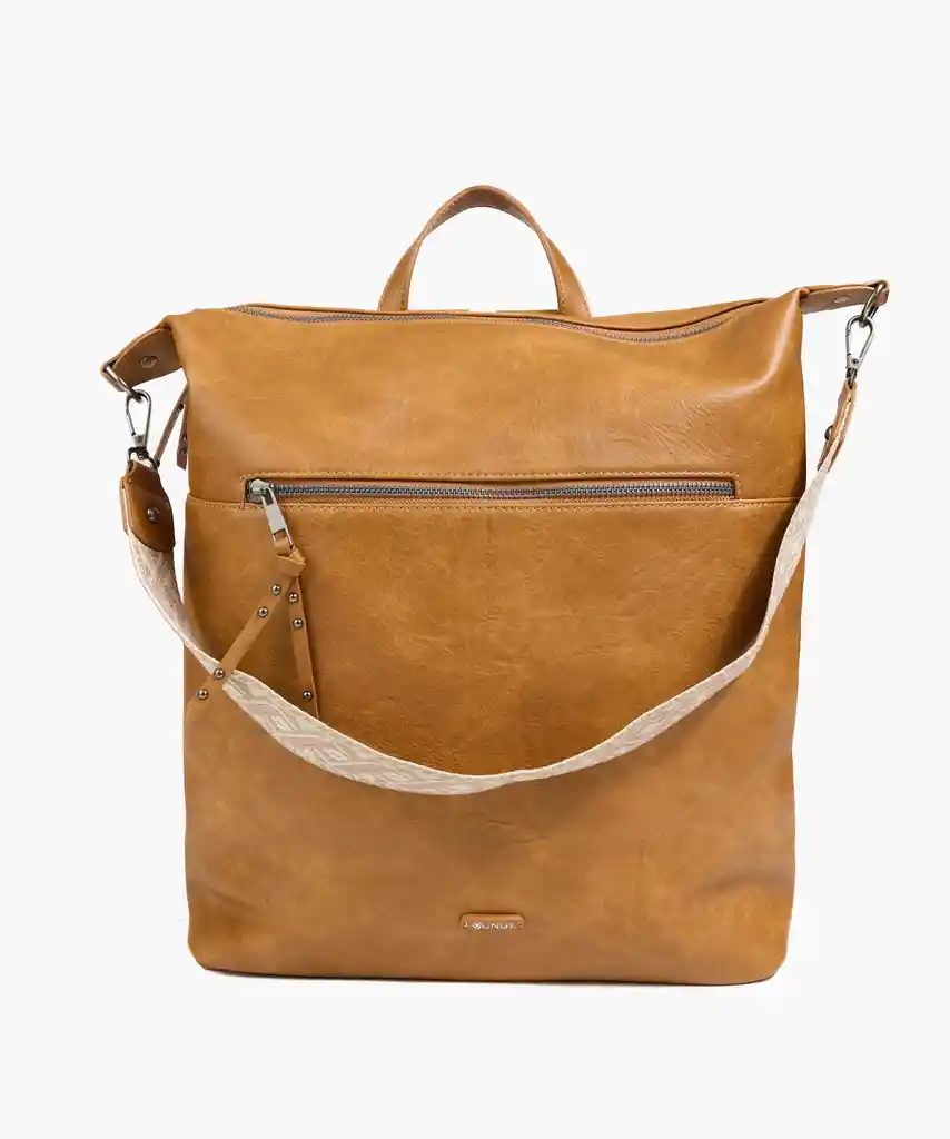 Cartera Mochila Mujer Camel