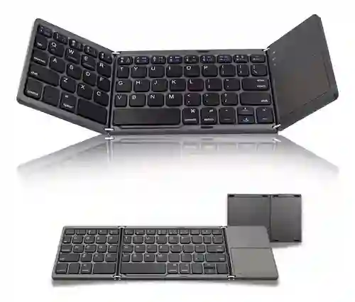 Teclado Inalambrico Plegable Bluetooth Touchpad Tablet Pc