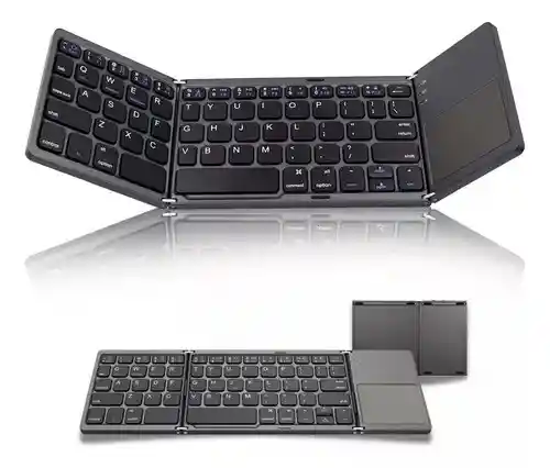 Teclado Inalambrico Plegable Bluetooth Touchpad Tablet Pc