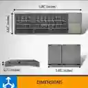 Teclado Inalambrico Plegable Bluetooth Touchpad Tablet Pc