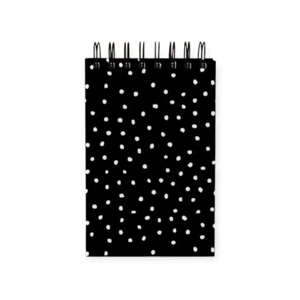 Mini Croquera Puntos Black