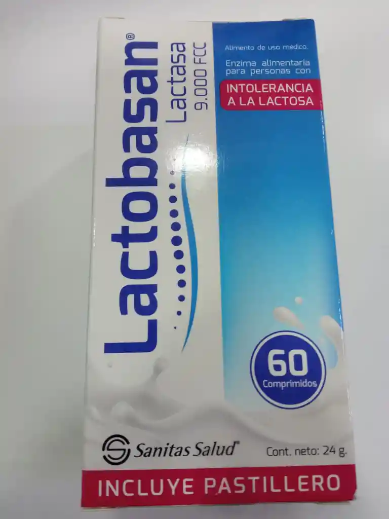 Lactobasan 9000 Fcc Lactasa 60 Comprimidos