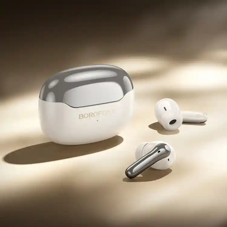 Audifonos Inalambricos Bt Borofone Fq1 Plus Anc+enc Cancelacion De Ruido Activa	blanco