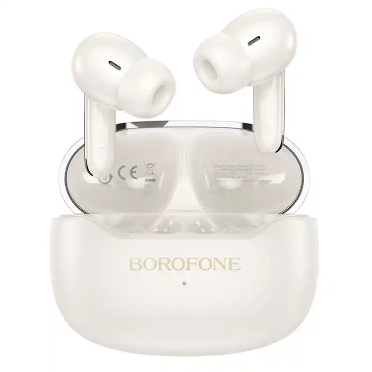 Audifonos Inalambricos Bt Borofone Fq1 Plus Anc+enc Cancelacion De Ruido Activa	blanco