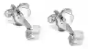 Aros Punto De Luz Pequeños 3 Mm Plata 925 Mas Estuché Regalo