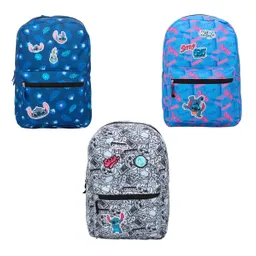 Mochila Juvenil Stitch Parches