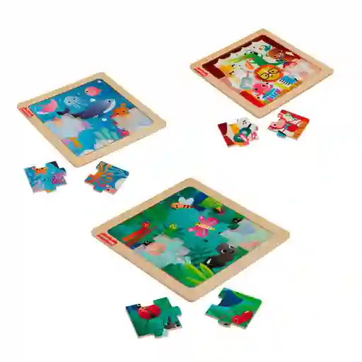 Fisher-price Juguete Mis Primeros Rompecabezas De Madera