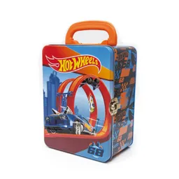 Caja Metalica Portautos Hotwheels Diseño D