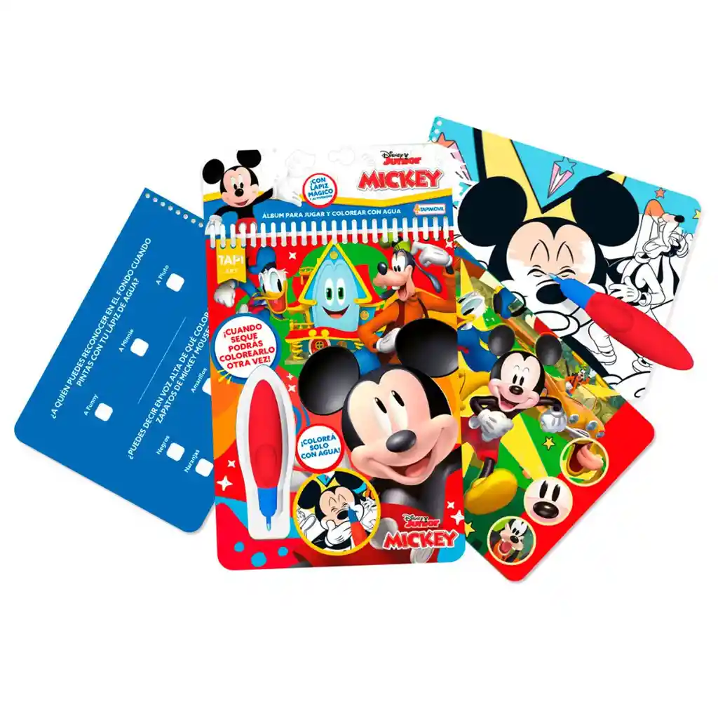 Libro Actividades Con Lapiz Magico Para Pintar Con Agua - Mickey