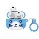 Audifonos Inalambricos Bluetooth Tws In Ear Hoco Ew46 Gato Azul