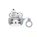 Audifonos Inalambricos Bluetooth Tws In Ear Hoco Ew46 Gato Gris