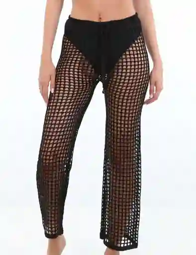 Salida De Playa Tipo Pantalón Negro Xl