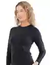 Polera Mujer Protección Uv Negro M