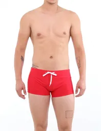 Short Bóxer Para Hombres Rojo M