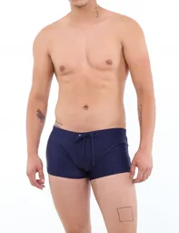 Short Bóxer Para Hombres Azul Marino M