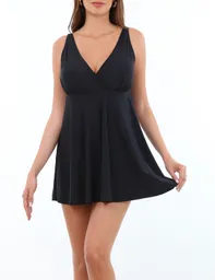 Traje De Baño Falda Negro M