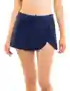 Bikini Calzón Falda Azul Marino S
