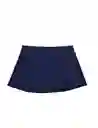 Bikini Calzón Falda Azul Marino S