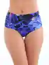 Bikini Pin Up Reversible Estampado Azul Xl
